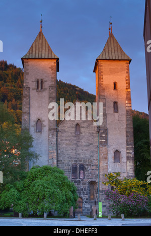 L'église Sainte Marie, quartier de Bryggen, Bergen, Hordaland, Norvège, Scandinavie, Europe Banque D'Images