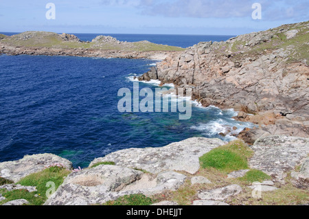 Côte nord-ouest, Bryher, Îles Scilly, Cornwall, Royaume-Uni, Europe Banque D'Images