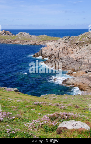 Côte nord-ouest, Bryher, Îles Scilly, Cornwall, Royaume-Uni, Europe Banque D'Images