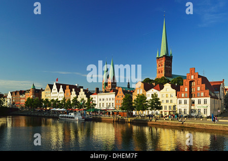 Vieille ville de Lubeck, Schleswig-Holstein, Allemagne, Europe Banque D'Images