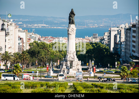Parque Eduardo VII, Lisbonne, Portugal, Europe Banque D'Images