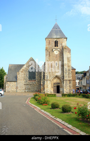 Eglise St Martin, Place St Martin, Vieux Ville, St Valery Sur Somme, Somme, Picardie, France Banque D'Images