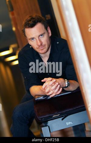 New York, NY, USA. 11e Août, 2013. MICHAEL FASSBENDER a deux grande chute de presse en 2013 : ''12 ans un esclave'' et ''Le conseiller' © Stan Godlewski/ZUMAPRESS.com/Alamy Live News Banque D'Images