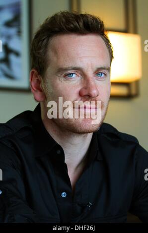 New York, NY, USA. 11e Août, 2013. MICHAEL FASSBENDER a deux grande chute de presse en 2013 : ''12 ans un esclave'' et ''Le conseiller' © Stan Godlewski/ZUMAPRESS.com/Alamy Live News Banque D'Images