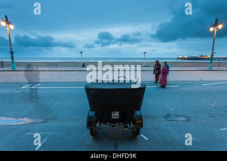 Londres à Brighton Veteran Car Run, Brighton, East Sussex, Angleterre. Banque D'Images