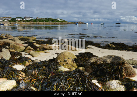 Vieille Ville Bay, St Mary, Îles Scilly, UK Banque D'Images