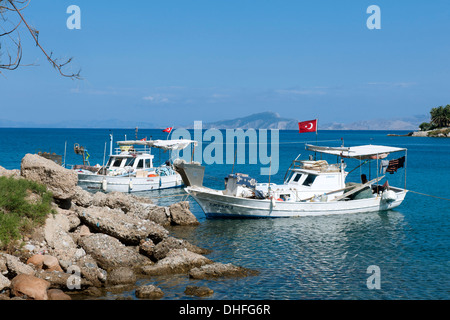 Asien, Türkei, Provinz Mugla, Datça, Fischerboote Banque D'Images