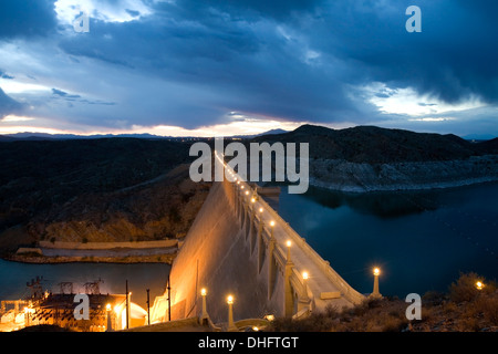 Elephant Butte Dam (1916), près de Truth or Consequences, New Mexico USA Banque D'Images