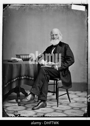 Ce portrait montre William Cullen Bryant, un poète américain influent, journaliste et éditeur au XIXe siècle. Il était connu pour ses travaux sur la nature et la justice sociale. Banque D'Images