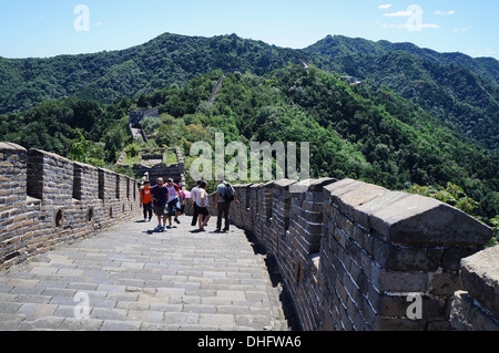 La Grande Muraille de Chine à Mutianyu Banque D'Images