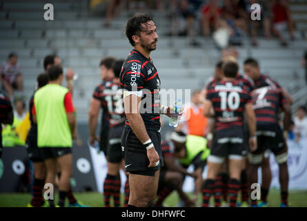 Hong Kong, Chine. 09Th Nov, 2013. Joueur du Stade Toulousain Clément Poitrenaud. Natixis Rugby Cup Hong Kong 2013. Les équipes françaises Racing Metro 92 vs Stade Toulousain. Date Stade Aberdeen-09.11.13 9 novembre 2013 Credit : Jayne Russell/Alamy Live News Banque D'Images