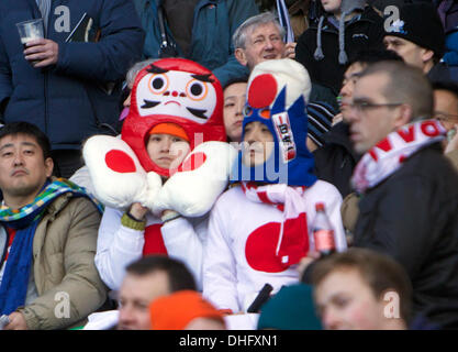 Edimbourg, Ecosse. 09Th Nov, 2013. Fans du Japon au cours de l'automne Viagogo jeu international entre l'Ecosse et le Japon à partir de l'Action Crédit : Murrayfield Plus Sport/Alamy Live News Banque D'Images