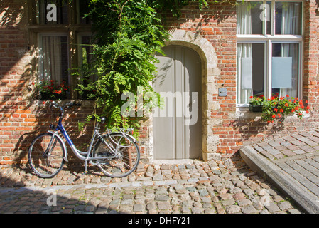 Leuven - Location en face de maison en brique Banque D'Images