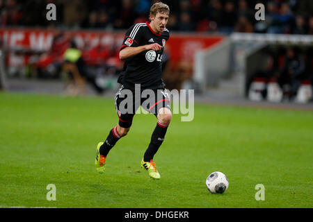 Soccer, Football, Leverkusen, Allemagne Bundesliga, 1.Division, 1.ligue, Journée 12, Bayer Leverkusen - Hambourg SV 5-3 dans le stade Bay-Arena à Leverkusen le 9 novembre 2013 Stefan KIESSLING (LEV) Photo : Norbert Schmidt Banque D'Images