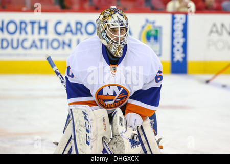 New York Islanders gardien Kevin Poulin Banque D'Images