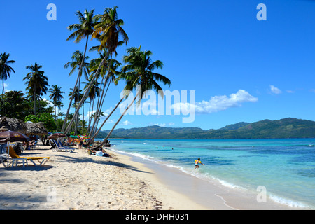 La Playita, Las Galeras, République Dominicaine Banque D'Images