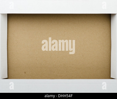 Close up of cardboard box Banque D'Images