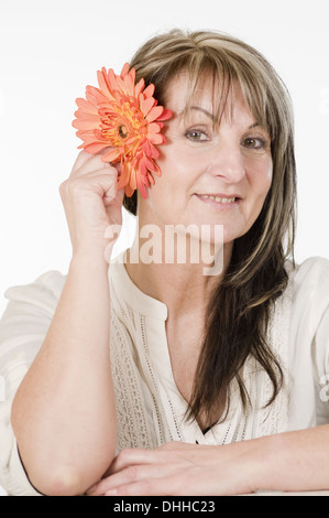 Beauté fleur avec vertical Banque D'Images