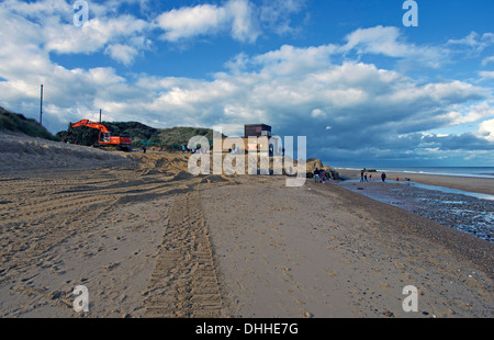 Hemsby beach côte orientale de Norfolk Banque D'Images