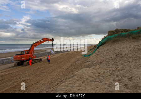 Hemsby beach côte orientale de Norfolk Banque D'Images