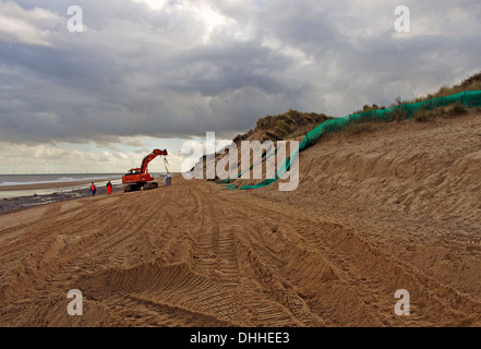 Hemsby beach côte orientale de Norfolk Banque D'Images