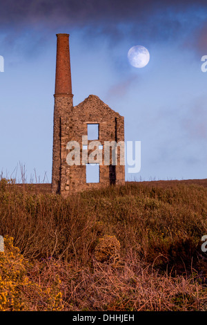 Demeure du BCEI Galver tin mine, Bosigran, Cornwall Banque D'Images