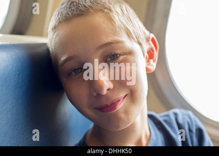 Close up portrait of boy Banque D'Images