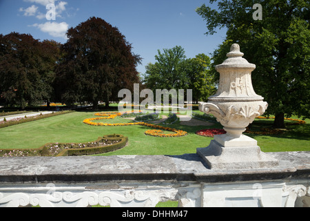 Jardin du château de Cesky Krumlov, République Tchèque Banque D'Images