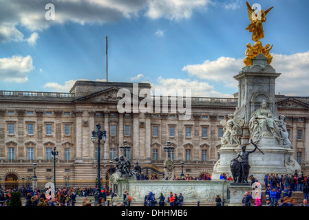 Le palais de Buckingham, la reine Elizabeth 2e résidence royale à Londres Banque D'Images