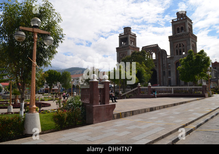 La vieille cathédrale de la ville de Huaraz. Ancash, Pérou Banque D'Images