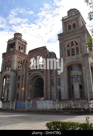 La vieille cathédrale de la ville de Huaraz. Ancash, Pérou Banque D'Images