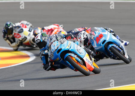 Valencia, Espagne GP Generali de la Comunitat Valenciana Moto 3 course. 10 nov., 2013. Alex rin (coureur espagnol Monlau Competicion HONDA) : Action de Crédit Plus Sport/Alamy Live News Banque D'Images