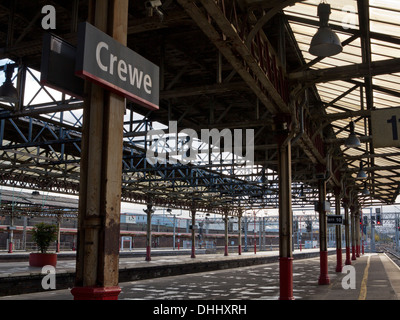 La jonction ferroviaire de Crewe en Angleterre, Royaume-Uni Banque D'Images