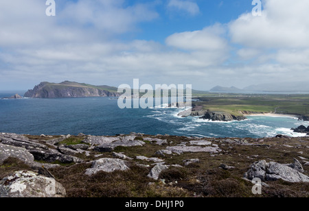 Côte de l'Irlande à la tête vers Sybil sur la péninsule de Dingle, comté de Kerry, Irlande Banque D'Images