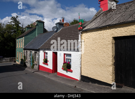 Le 'Dying Man House' de 'The Quiet Man' film, Cong, dans le comté de Mayo, Irlande Banque D'Images