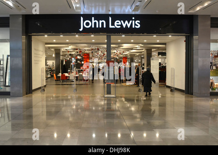 John Lewis de l'entrée du magasin de la Westfield Shopping mall Banque D'Images