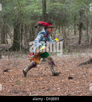 Native American Festival à Oleno State Park dans le Nord de la Floride. Banque D'Images