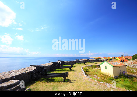 Fort Christiansoe Bornholm Island dans la région de la mer Baltique Danemark Scandinavie Europe Banque D'Images