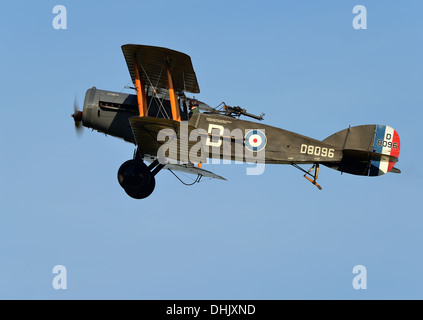 Bristol F2B de la chasse biplan Shuttleworth collection volant à Biggleswade.octobre journée de vol 2013. Banque D'Images