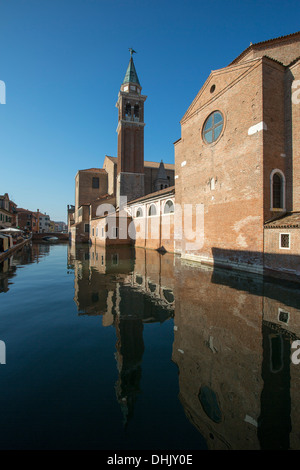 Canal de la Vena et cathédrale de Chioggia, Chioggia, Vénétie, Italie, Europe Banque D'Images