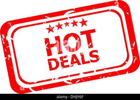 Hot deal grunge rubber stamp Banque D'Images