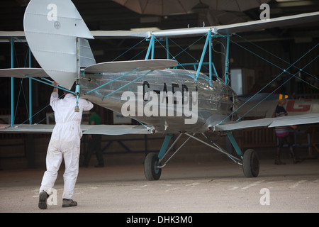 Blackburn B2 1930 avion biplan à un air de Shuttleworth Collection affichage à l'ancien aérodrome de gardes de Bedfordshire Banque D'Images