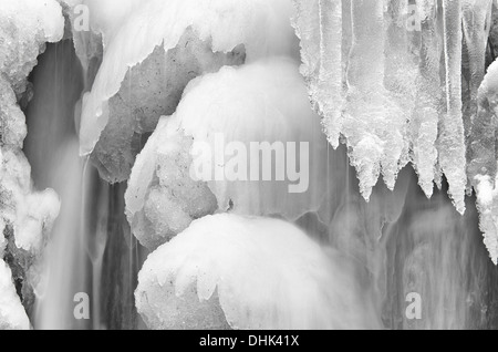 Cascade de glace, Atndalen, Norvège Banque D'Images