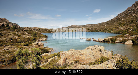 Lake à Mount Field National Park, Tasmanie, Australie Banque D'Images