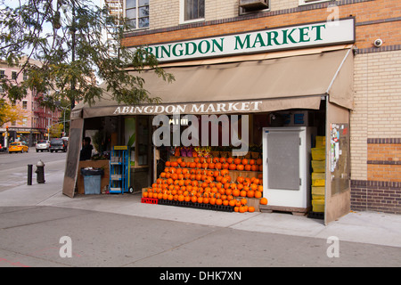 Magasin du marché d'Abingdon, Greenwich Village, New York City, États-Unis d'Amérique. Banque D'Images