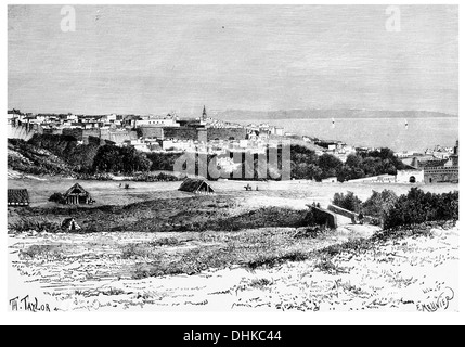 1888 Tanger à partir de l'Est Banque D'Images