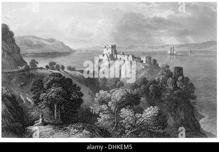 Château urquhart loch Ness accordée par charter1509 à la famille de l'octroi d'une subvention de l'earls maintenant seafield Banque D'Images