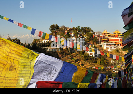 Namobuddha Tempel, Vallée de Kathmandou, Népal, Asie Banque D'Images