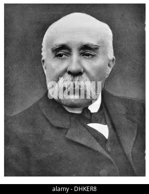 Georges Benjamin Clemenceau homme d'État français qui a dirigé le pays dans la Première Guerre mondiale Banque D'Images