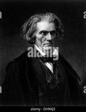 John C. Calhoun (1782-1850), homme politique américain de premier plan et théoricien politique, Portrait Banque D'Images